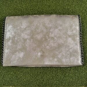 Chelsea28 gunmetal silver metallic Crossbody chain bag, Nordstrom NWOT‎